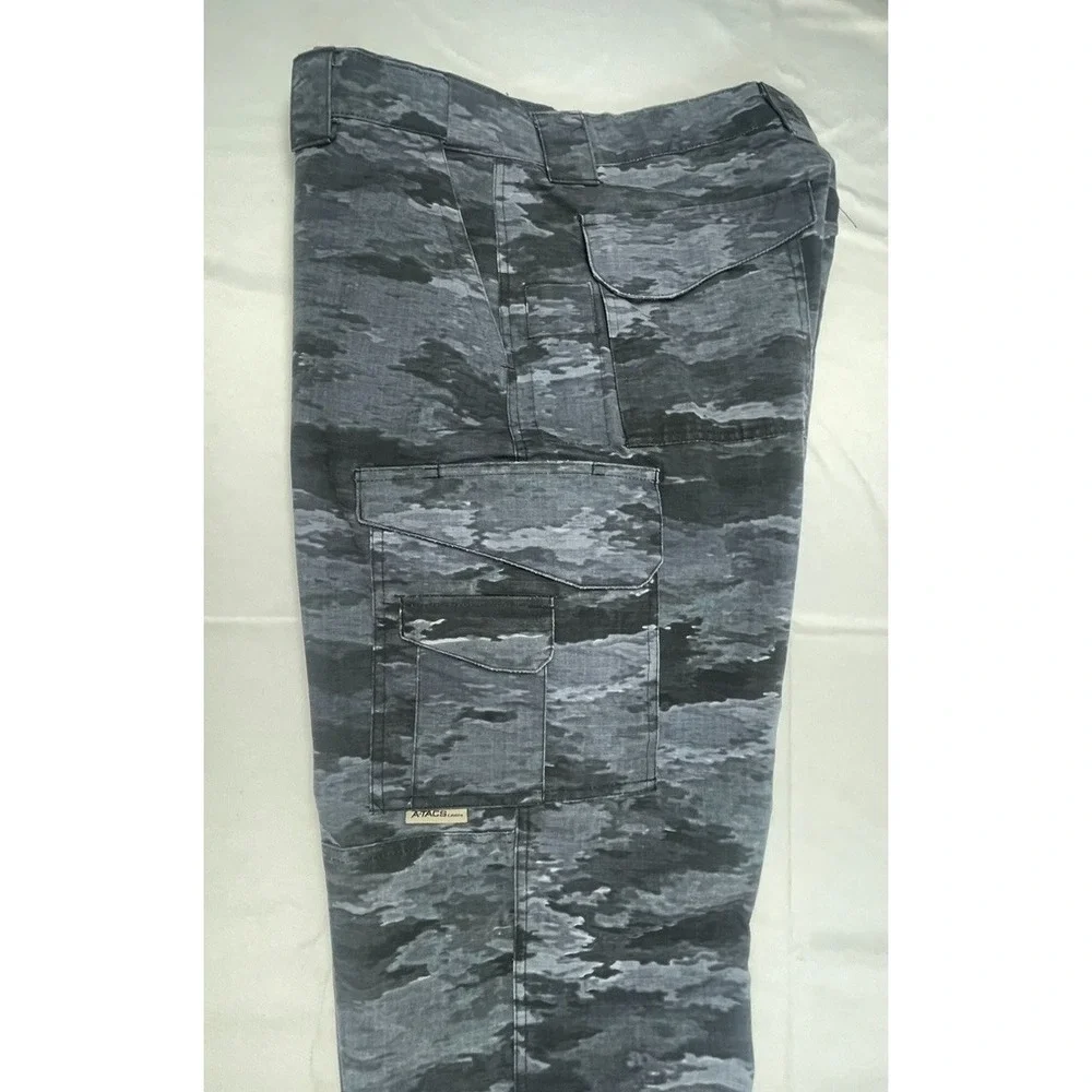 TRU-SPEC TACTICAL CARGO PANTS MENS 36X32 BLUE GREY TIGER CAMO RIPSTOP MILITARY